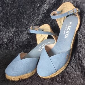 Viscata Barcelona Women's Blue Espadrille Sandals